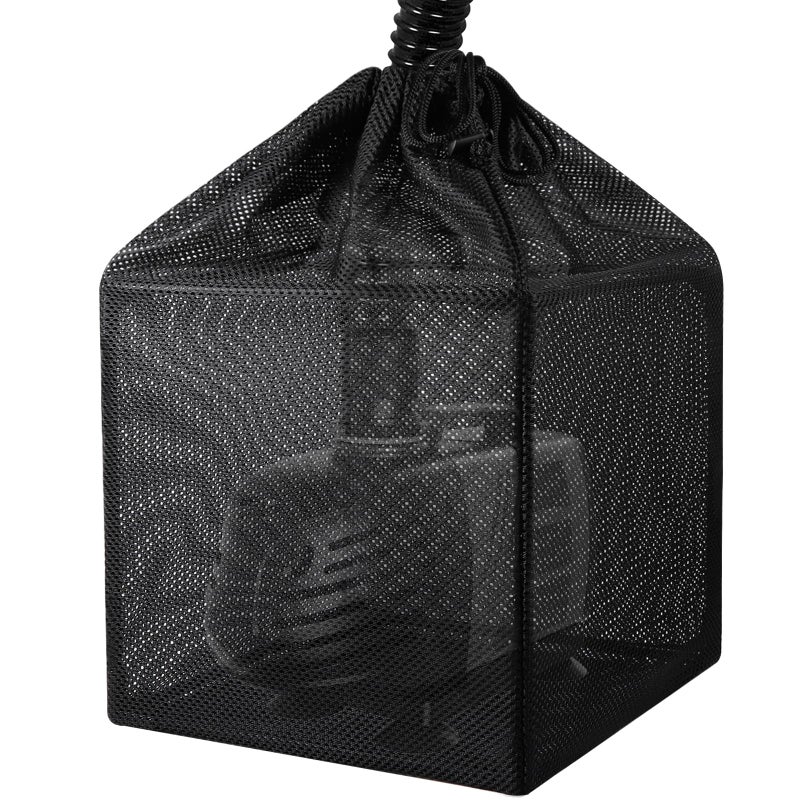 Hecaty Pump Barrier Bag, Pond Filter Bag, Anti-Clogging Cube Filter Box, Black Media Bag Pump Mesh Bag for Outdoor Water Fish Ponds(5 inch) - Image 1